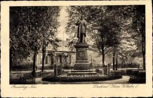 Ak Strzelce Krajenskie Friedeberg in der Neumark Ostbrandenburg, Denkmal Kaiser Wilhelm I