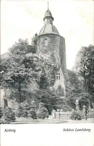 Ak Ratingen Nordrhein Westfalen, Schloss Landsberg bei Kettwig