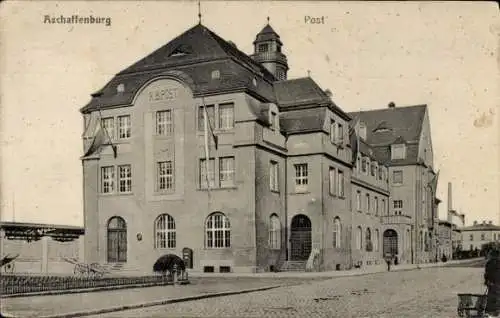 Ak Aschaffenburg in Unterfranken, Post