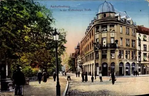 Ak Aschaffenburg in Unterfranken, Partie an der Weißenburger Straße