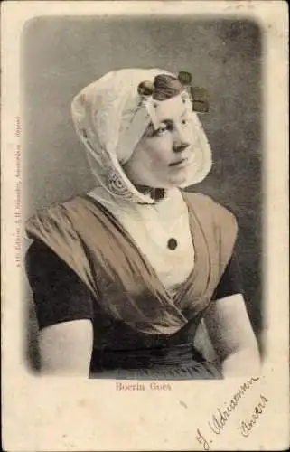 Ak Boerin Goes, Frau in Tracht