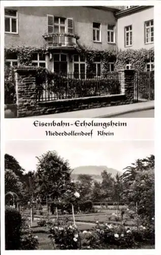 Ak Niederdollendorf Königswinter am Rhein, Eisenbahnerholungsheim, Garten