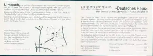 Klapp Ak Ulmbach Steinau an der Straße Hessen, Gaststätte Deutsches Haus, Pool, Kegelbahn