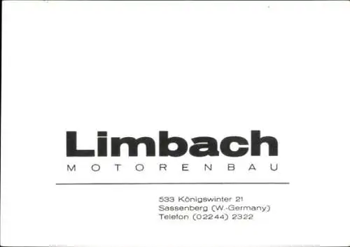 Ak Sassenberg in Westfalen, Limbach Motorenbau, Sportavia-Limbach, SL 1700 E, Limbach SL 1700 EC