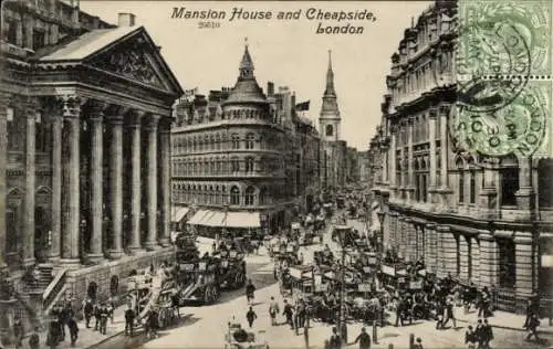 Ak London City England, Herrenhaus, Cheapside