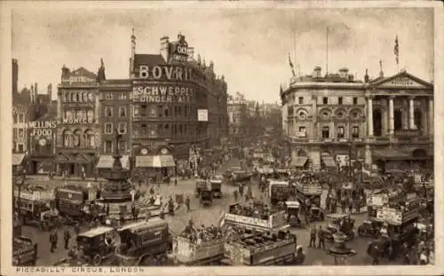 Ak West End London City England, Piccadilly Circus