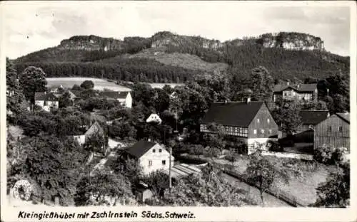 Ak Kleingießhübel Reinhardtsdorf Schöna Sächsische Schweiz, Fachwerkhaus