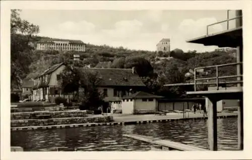 Ak Bad Frankenhausen am Kyffhäuser Thüringen, Sole Schwimmbad