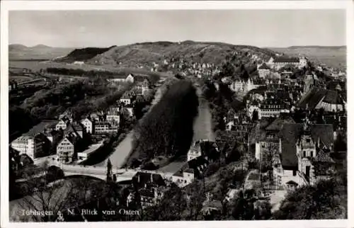 Ak Tübingen am Neckar Baden Württemberg, Blick von Osten