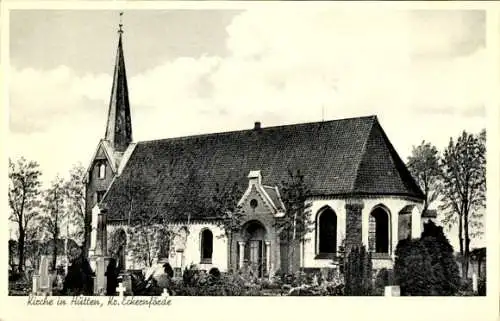 Ak Hütten in Schleswig, Kirche