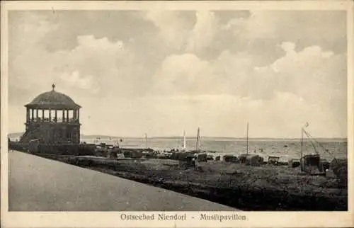 Ak Ostseebad Niendorf Timmendorfer Strand, Musikpavillon