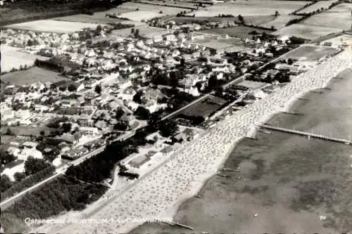 Ak Ostseebad Kellenhusen in Holstein, Luftaufnahme, Panorama