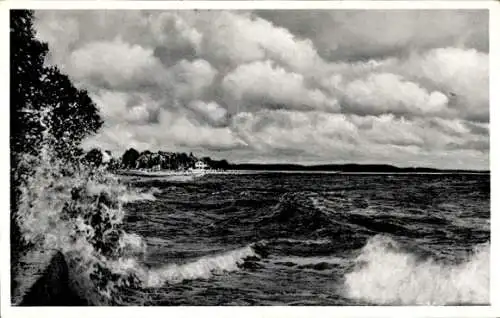 Ak Ostseebad Niendorf Timmendorfer Strand, Wellen, Windstärke 7
