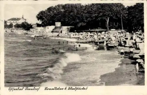 Ak Ostseebad Niendorf Timmendorfer Strand, Strand, Wellen, Windstärke 5