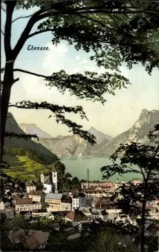 Ak Ebensee in Oberösterreich, Panorama