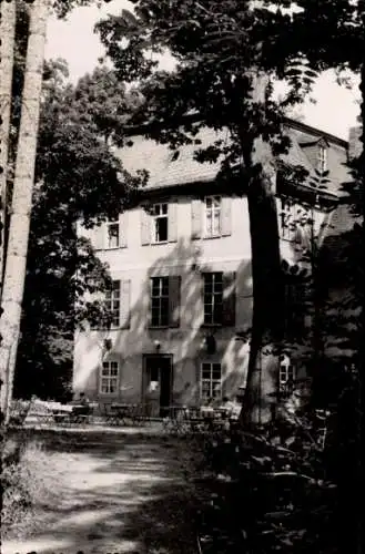 Ak Schwarzburg in Thüringen, HO Gaststätte Fasanerie, Außenansicht, Terrasse