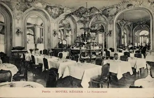 Ak Paris XX., Hotel Regina, Restaurant
