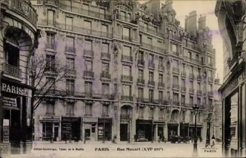 Ak Paris XVIe Passy, Rue Mozart