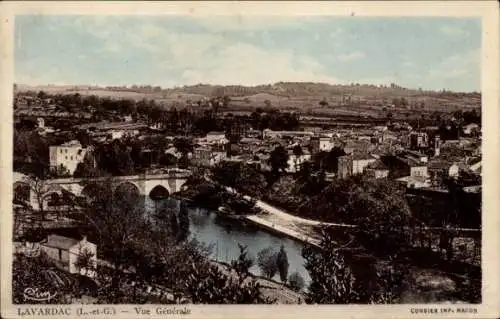 Ak Lavardac Lot et Garonne, Gesamtansicht