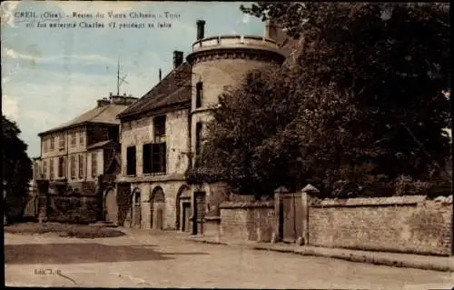 Ak Creil-Oise, Überreste des alten Schlosses