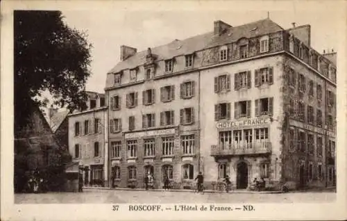 Ak Roscoff Finistère, Hôtel de France