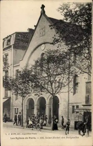 Ak Paris XVII Batignolles Monceau, Kirche Saint-Michel des Batignolles