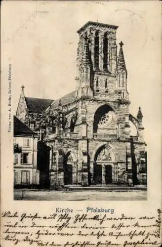 Ak Pfalzburg Moselle, Kirche