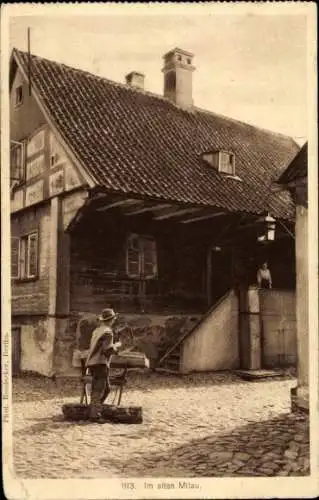 Ak Jelgava Mitau Lettland, Straßenpartie