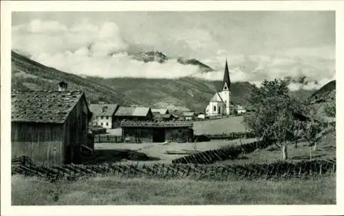 Ak Mühlbach im Pinzgau Bramberg am Wildkogel in Salzburg, Teilansicht mit Kirche