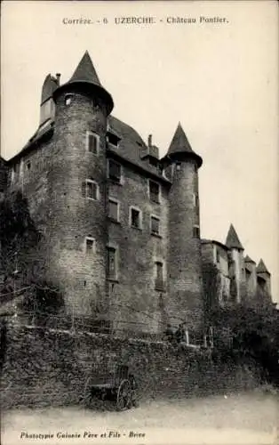 Ak Uzerche Corrèze, Schloss Pontier