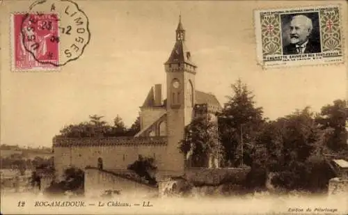 Ak Roc Amadour Rocamadour Lot, Schloss