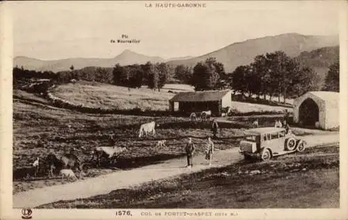 Ak Aspet Haute Garonne, Col de Portet de Aspet, Pic de Montvallier