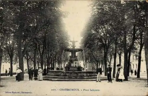 Ak Châteauroux Indre, Place Lafayette