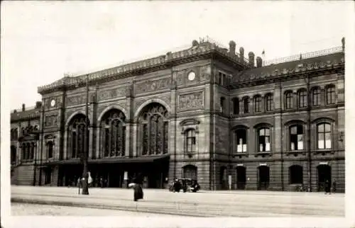Ak Strasbourg Straßburg Elsass Bas Rhin, Hauptbahnhof