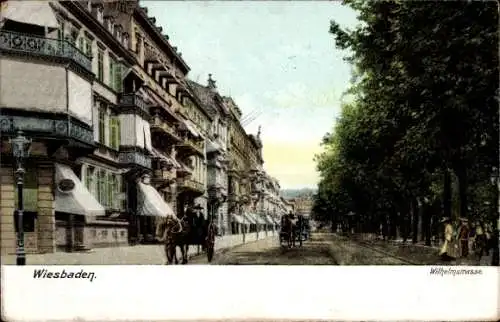 Ak Wiesbaden, Wilheimstraße