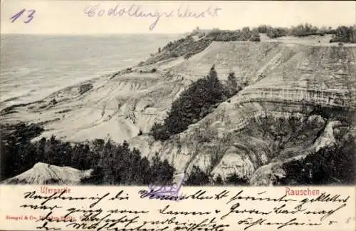 Ak Swetlogorsk Ostseebad Rauschen Ostpreußen, Schlucht, Steilküste