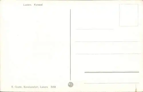 Ak Luzern Stadt Schweiz, Kursaal