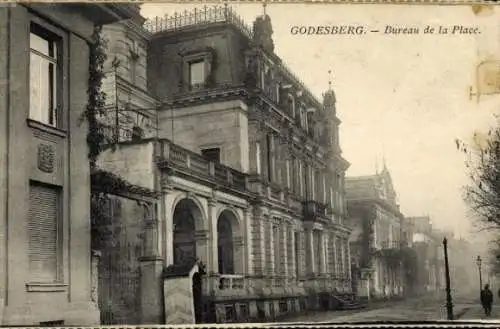 Ak Bad Godesberg Bonn am Rhein, Bureau de la Place