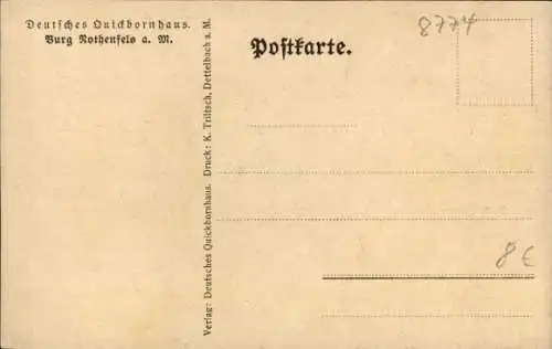 Künstler Ak Lorenz, H., Rothenfels am Main in Unterfranken Bayern, Frühlingsmorgen am Main