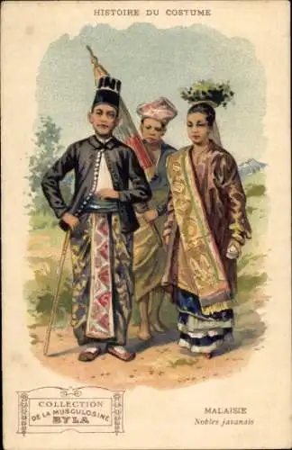 Litho Malaysia, Geschichte der Tracht, japanische Adlige