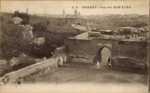 Ak Meknes Marokko, Ponte du Bab Siba