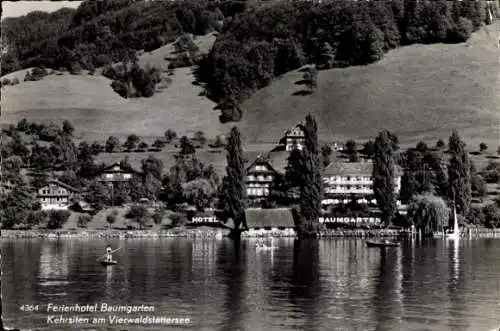 Ak Kehrsiten Stansstad Kanton Nidwalden, Ferienhotel Baumgarten am Vierwaldstättersee