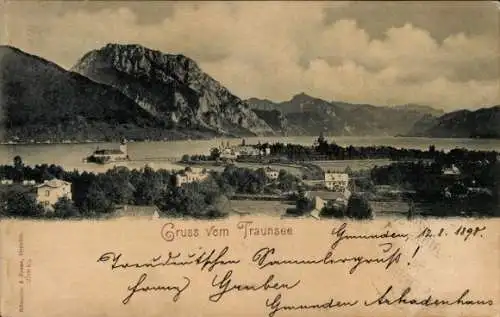 Ak Traunkirchen am Traunsee Oberösterreich, Panorama