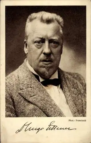 Ak Hugo Eckener, Luftfahrtpionier, Nachfolger Zeppelins, Portrait, Eckener Spende