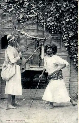 Ak Tanzende Afrikaner