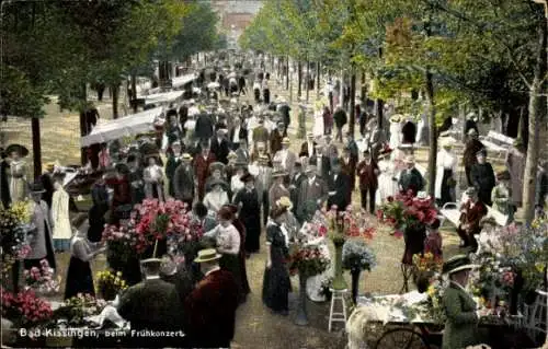 Ak Bad Kissingen Unterfranken Bayern, Frühkonzert