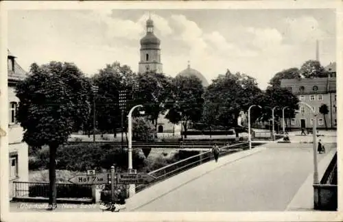 Ak Oberkotzau an der Saale, Neue Saale Brücke