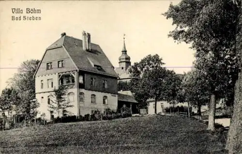 Ak Bad Steben in Oberfranken, Villa Böhm