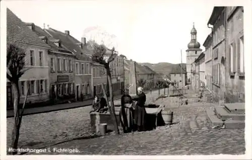 Ak Marktschorgast im Fichtelgebirge, Straßenpartie