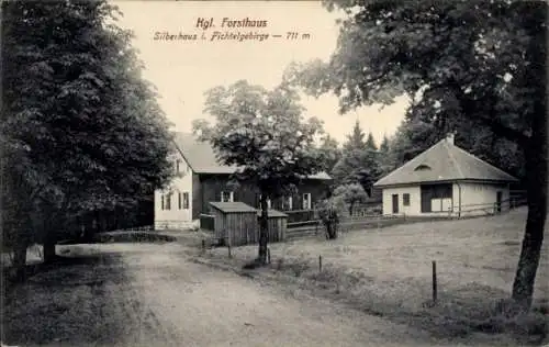 Ak Tröstau im Fichtelgebirge, Silberhaus, Kgl. Forsthaus